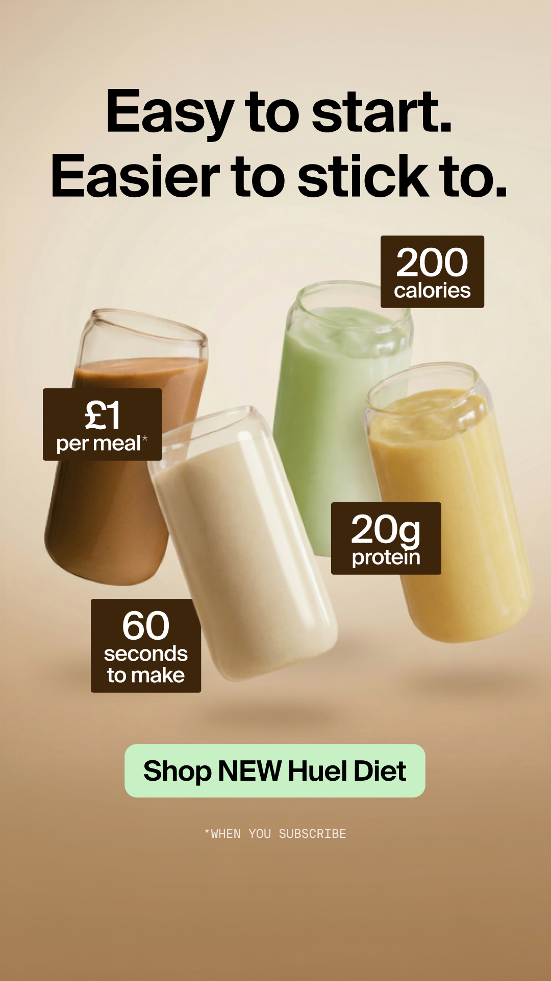Huel Facebook ad