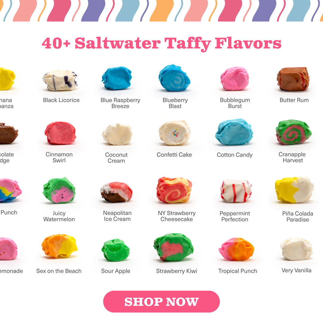 Taffy.com Facebook ad: The World’s Best Salt Water Taffy Is Finally…