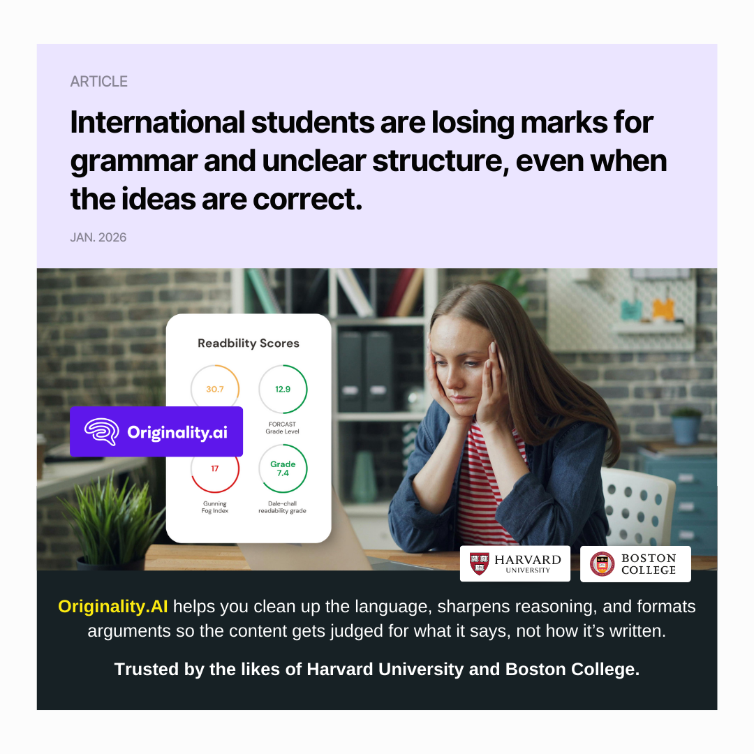 Originality.AI - AI Detection and Plagiarism Checking Facebook ad