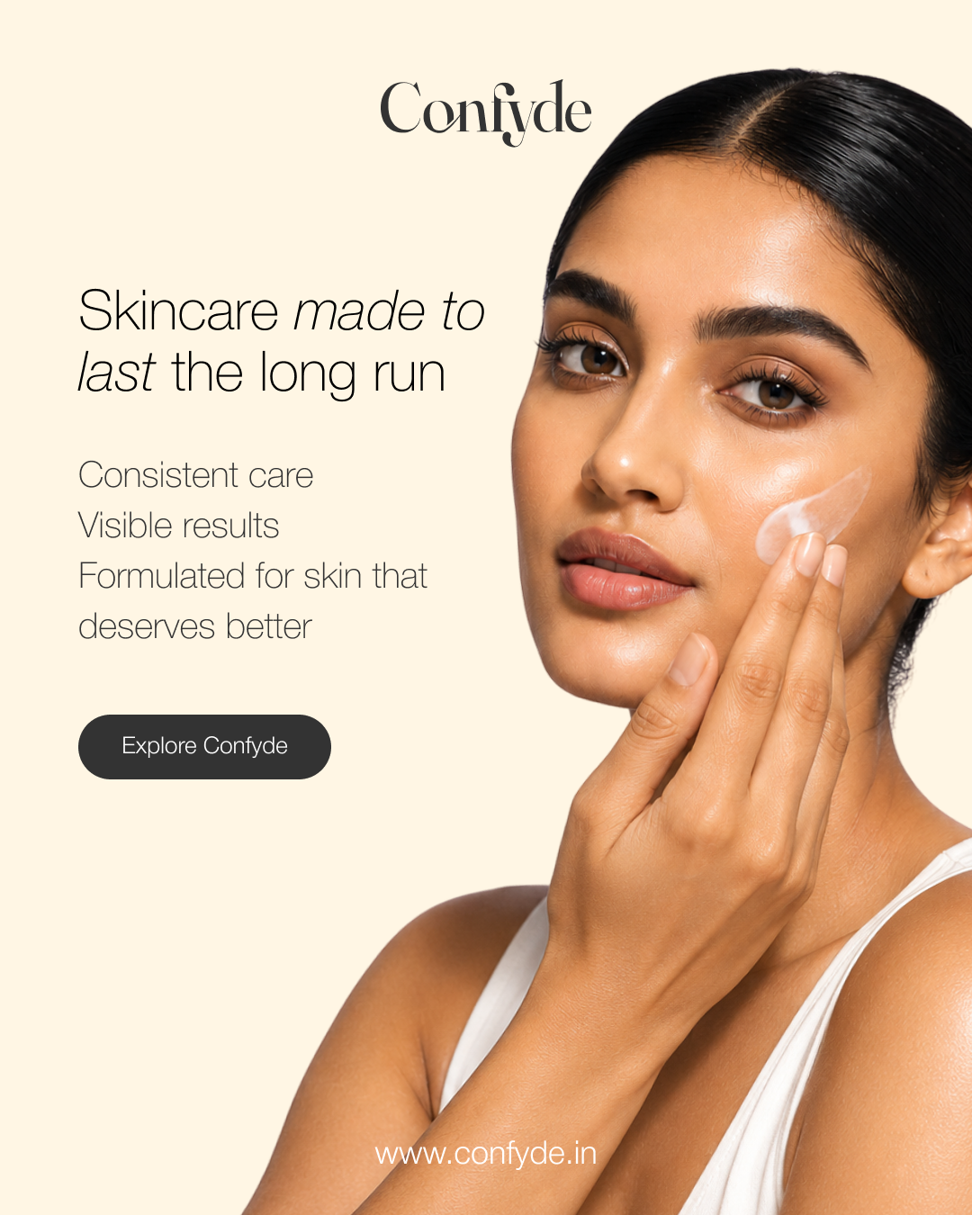 Confyde Facebook ad: Confyde Skincare | Science-Led Skincare for Confident Skin