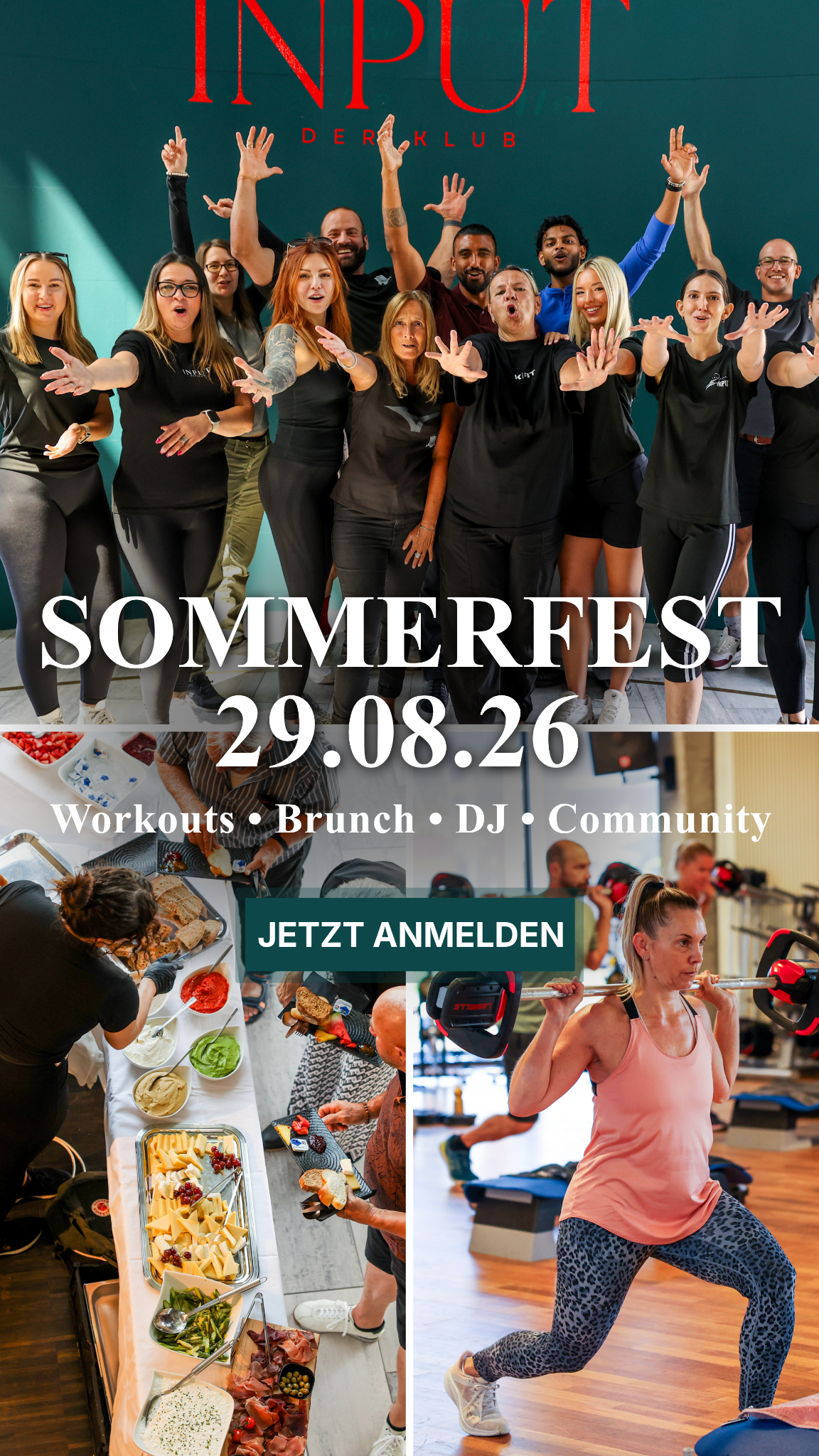 INPUT - Der Klub Facebook ad: Sommer Run & Brunch, Input Fitness & Gesundheit
