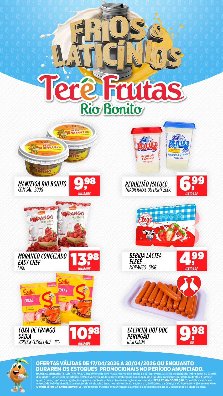 Terê Frutas Rio Bonito Facebook ad from Apr 17, 2026