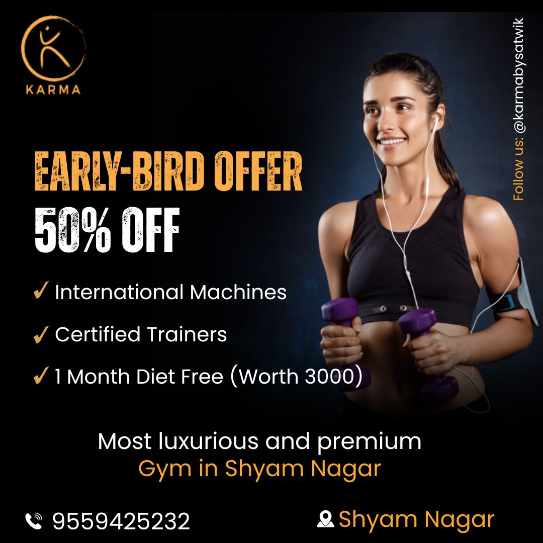 Karma by Satwik Facebook ad: Kanpur’s Most Energetic Gym & Fitness Center is Here!
