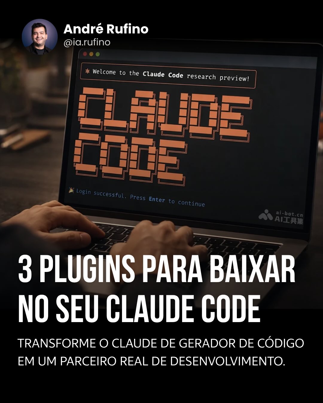 ia.rufino Facebook ad: Se você usa IA só pra gerar código…