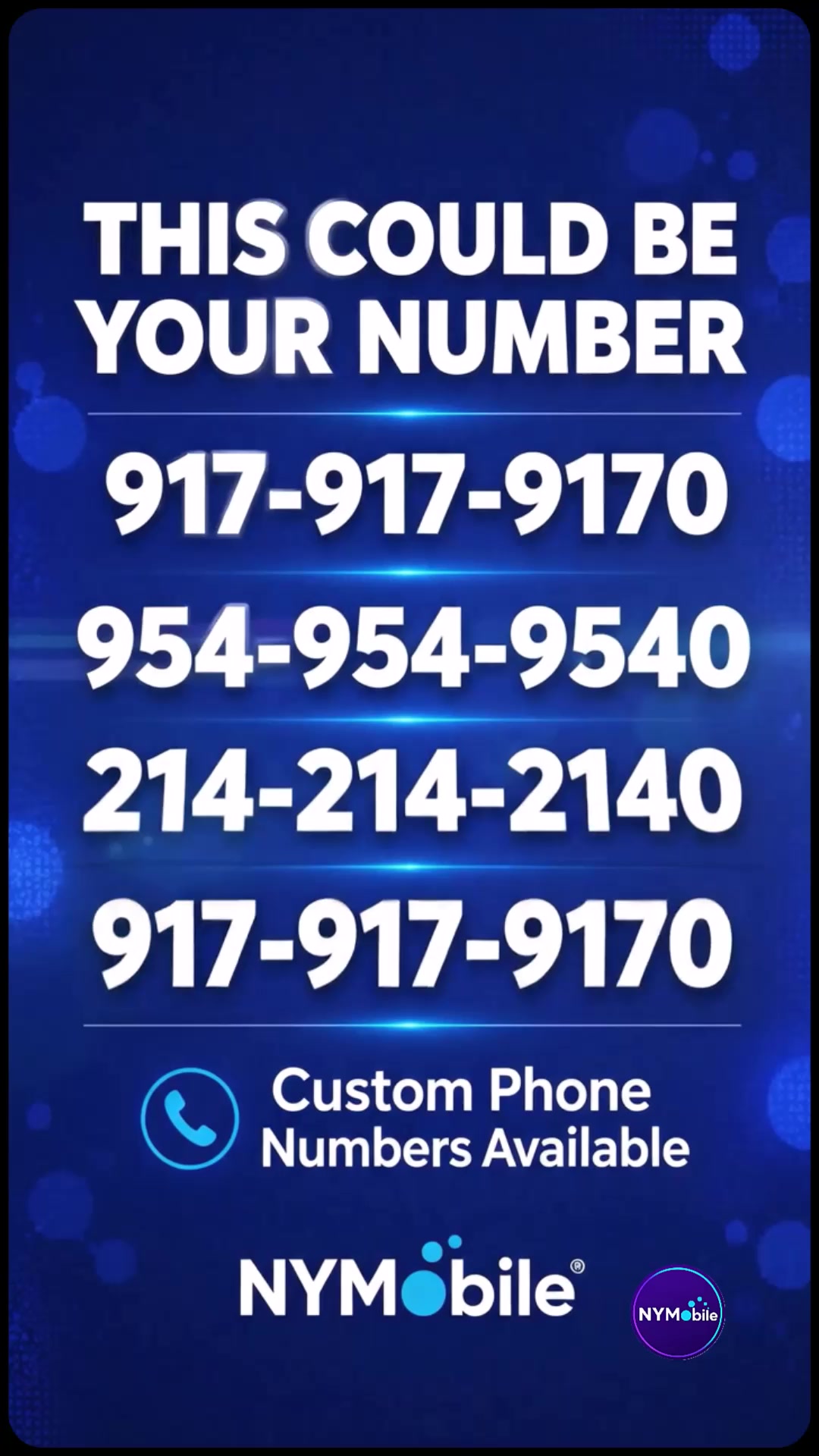 NY Mobile Facebook ad: Choose Your Own Phone Number