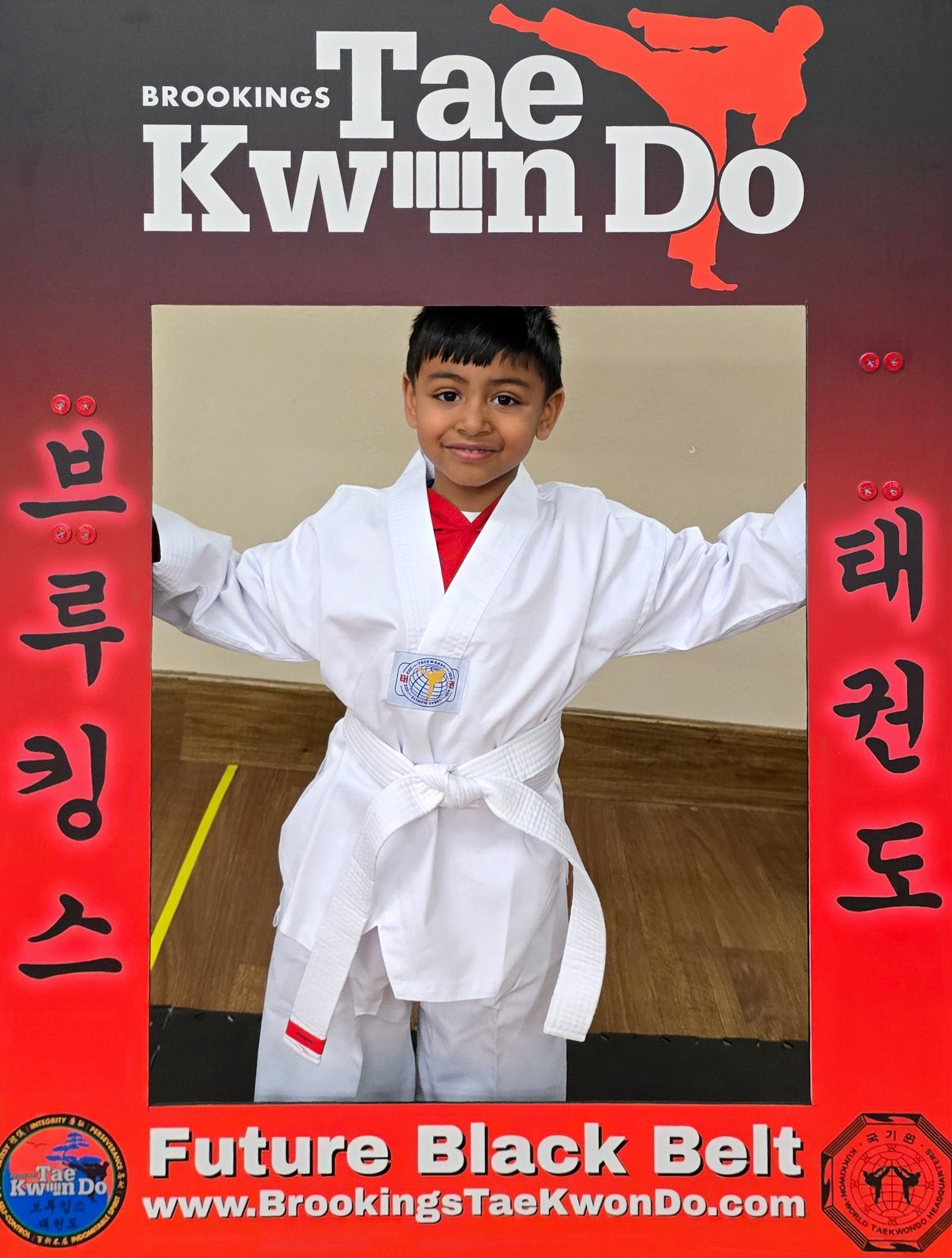 Brookings Tae Kwon Do Facebook ad: Online Offer! 4 Weeks + T-Shirt for $49!
