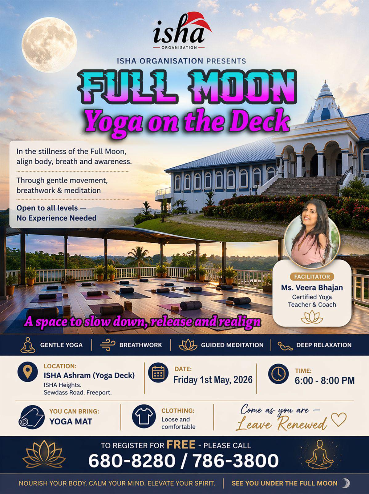 Pt. Krishen Ramdeen & the ISHA Organisation Facebook ad