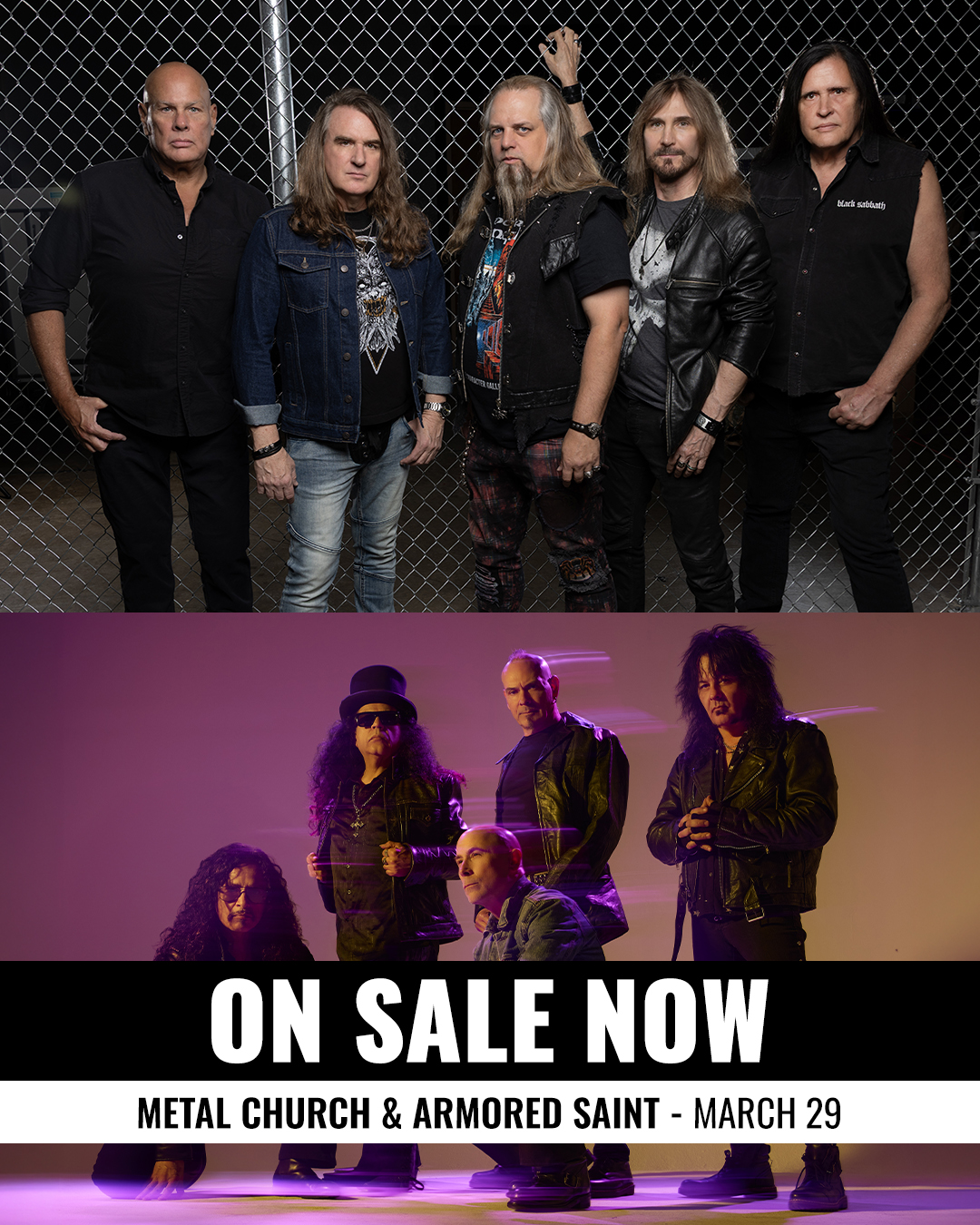 Sherman Theater Facebook ad: Metal Church | March 29 | Sherman Theater