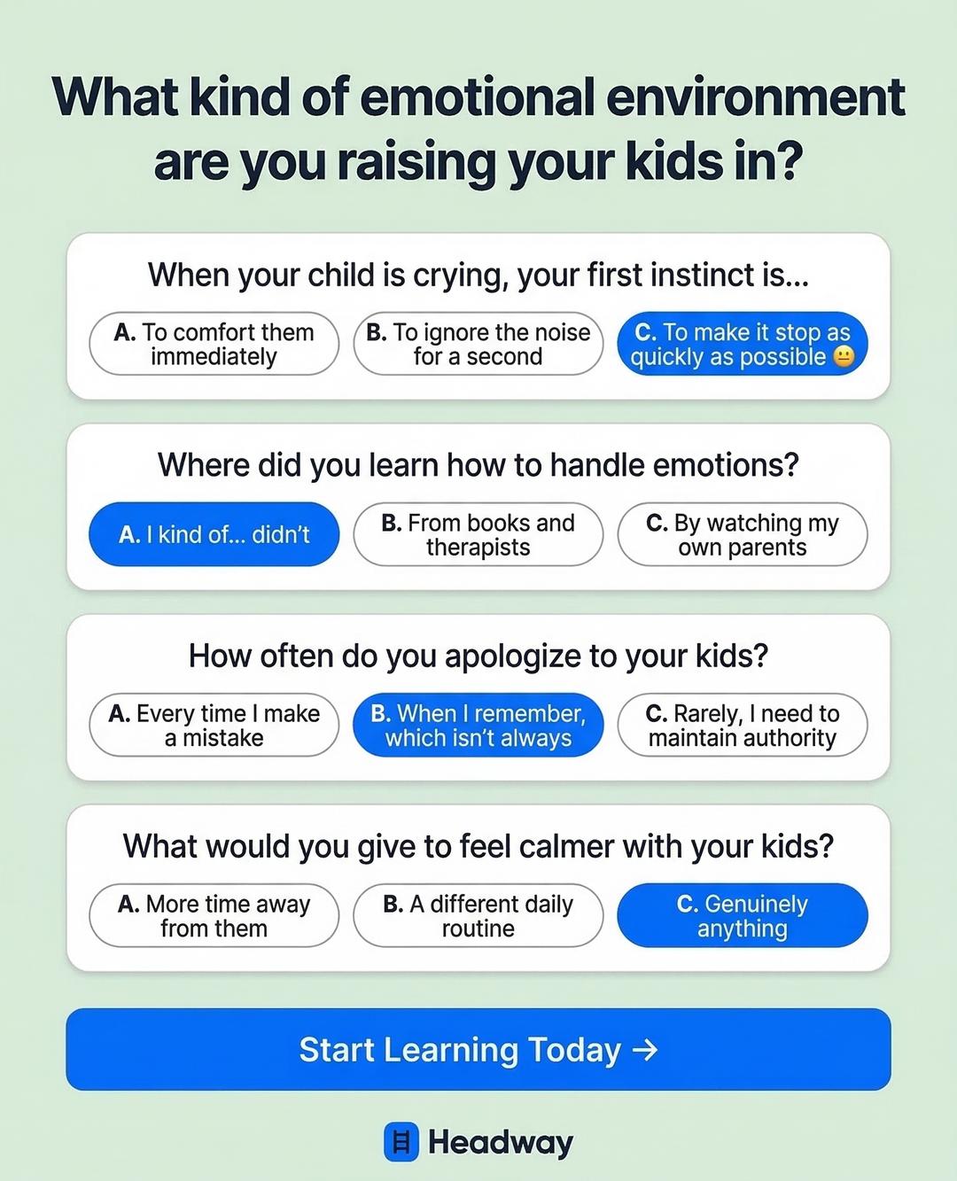 Headway App Facebook ad