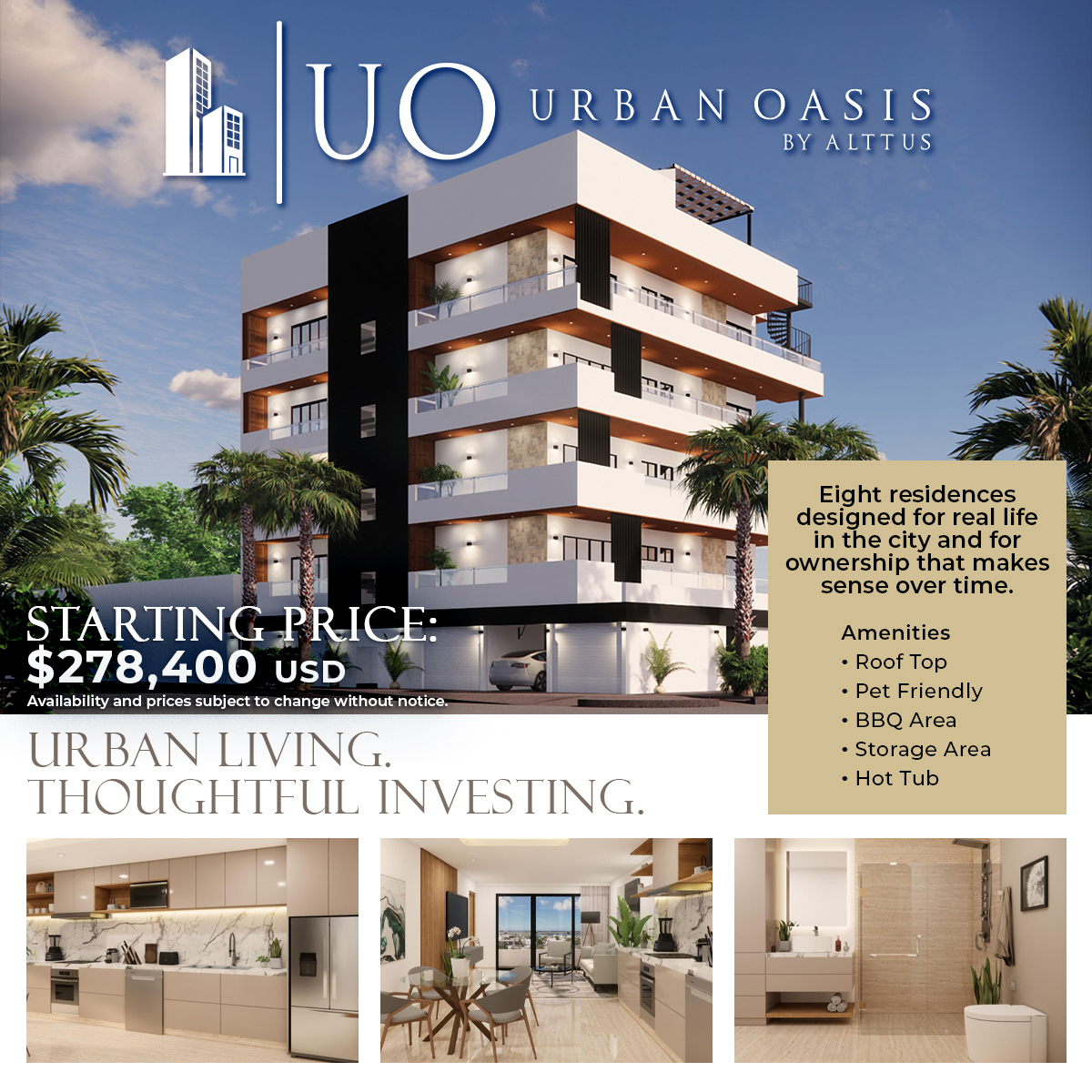 Diamante Realtors Facebook ad: URBAN OASIS