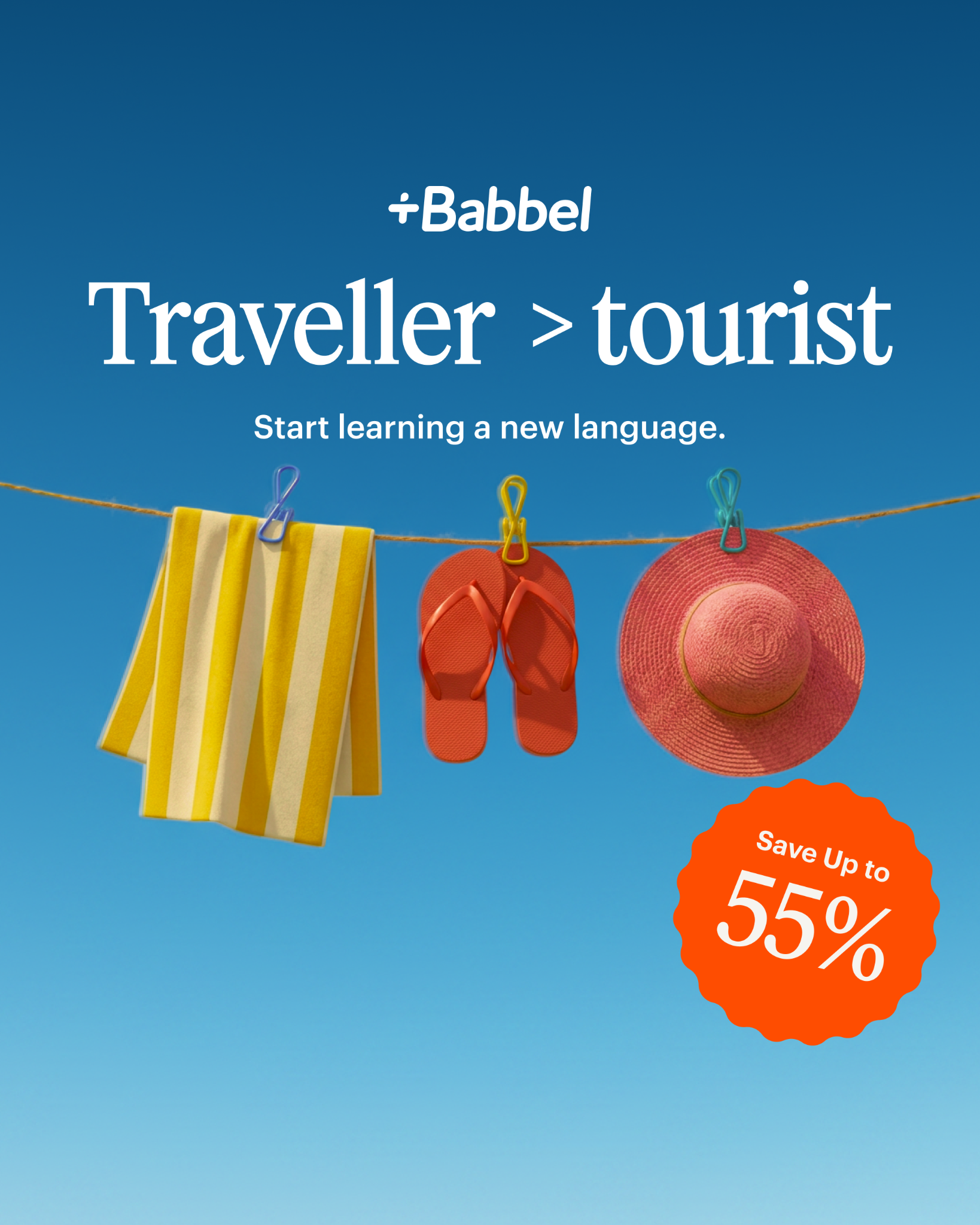 Babbel Facebook ad
