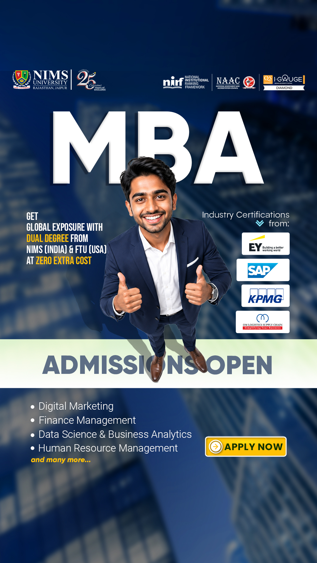 NIMS University Facebook ad from Jun 22, 2026