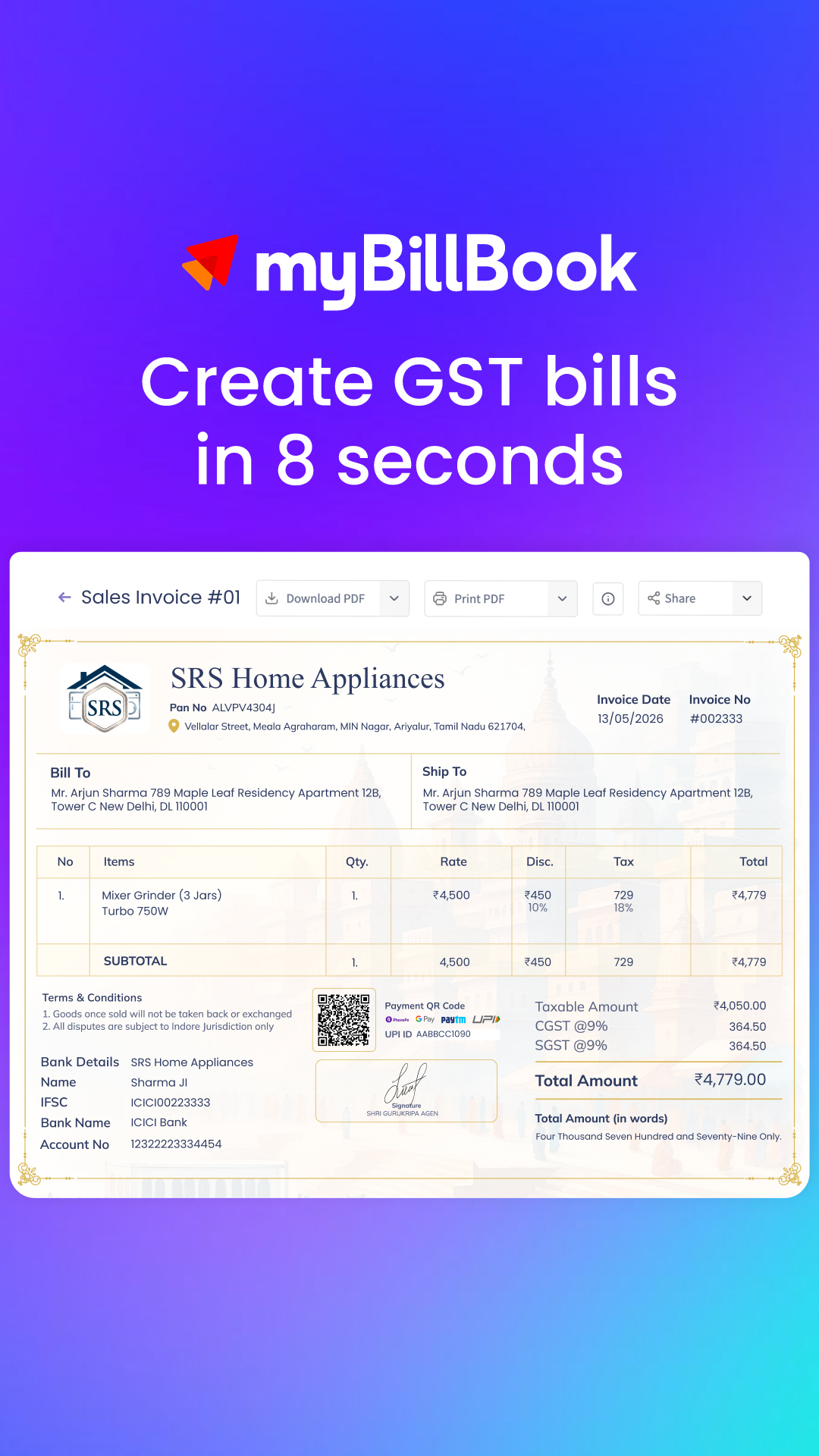 Mybillbook Facebook ad