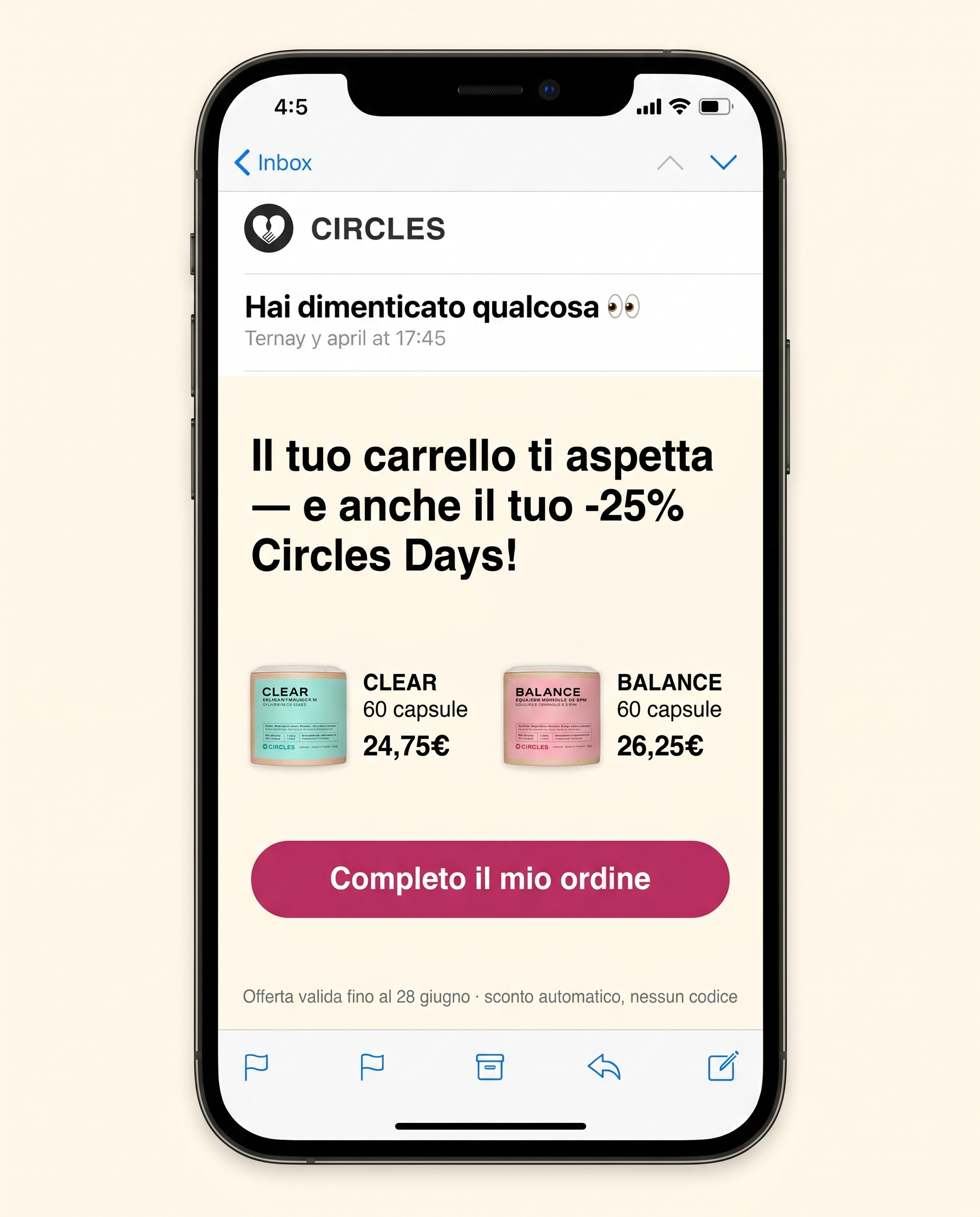 Circles Facebook ad