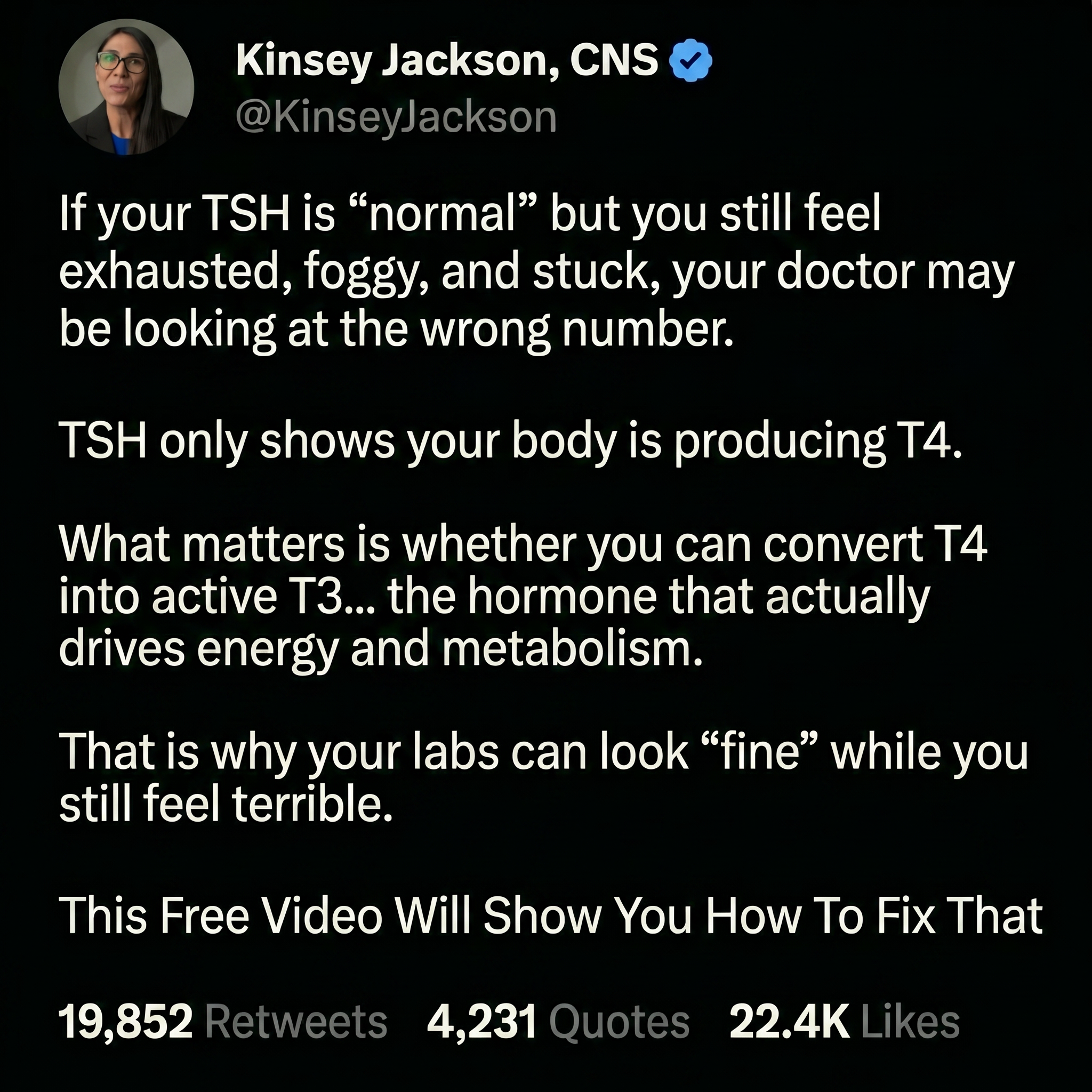 Bright Naturals Facebook ad: Do THIS If You're Tired With Normal Labs