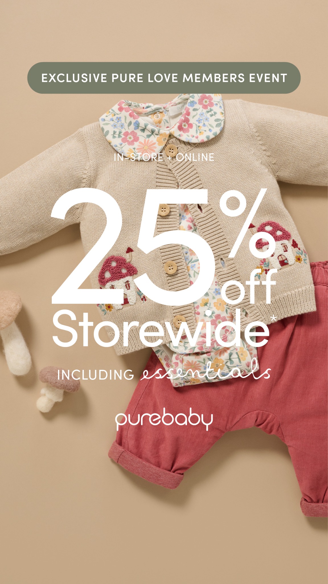 Purebaby Facebook ad