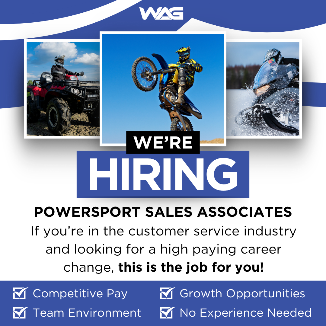 Western Auto Group Facebook ad: We're Hiring Powersport Sales Associates!