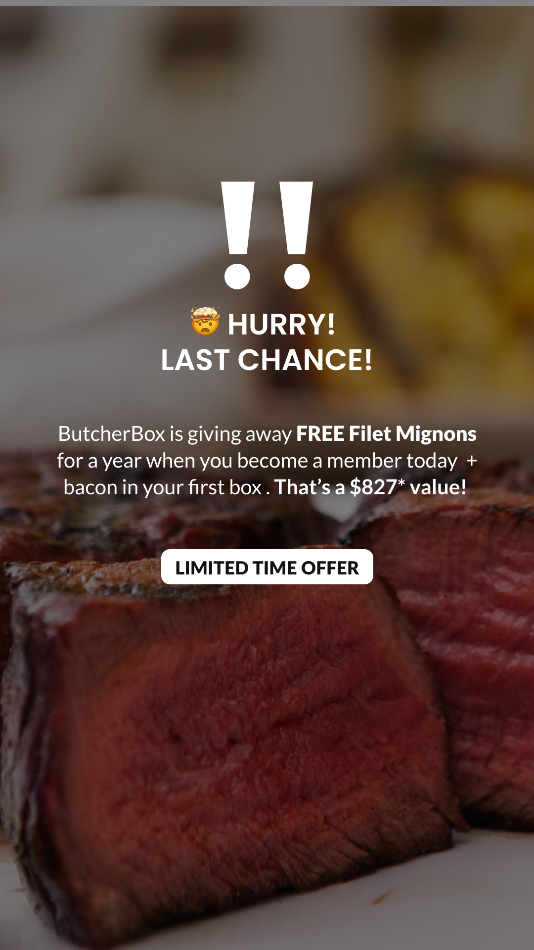 ButcherBox Facebook ad