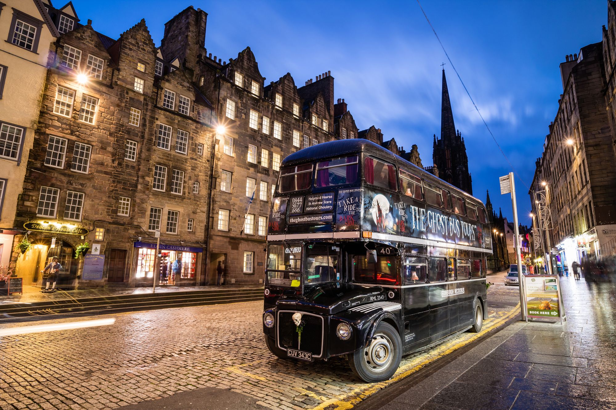 The Ghost Bus Tours Facebook ad: Enjoy some spooky sightseeing around Edinburgh aboard the…