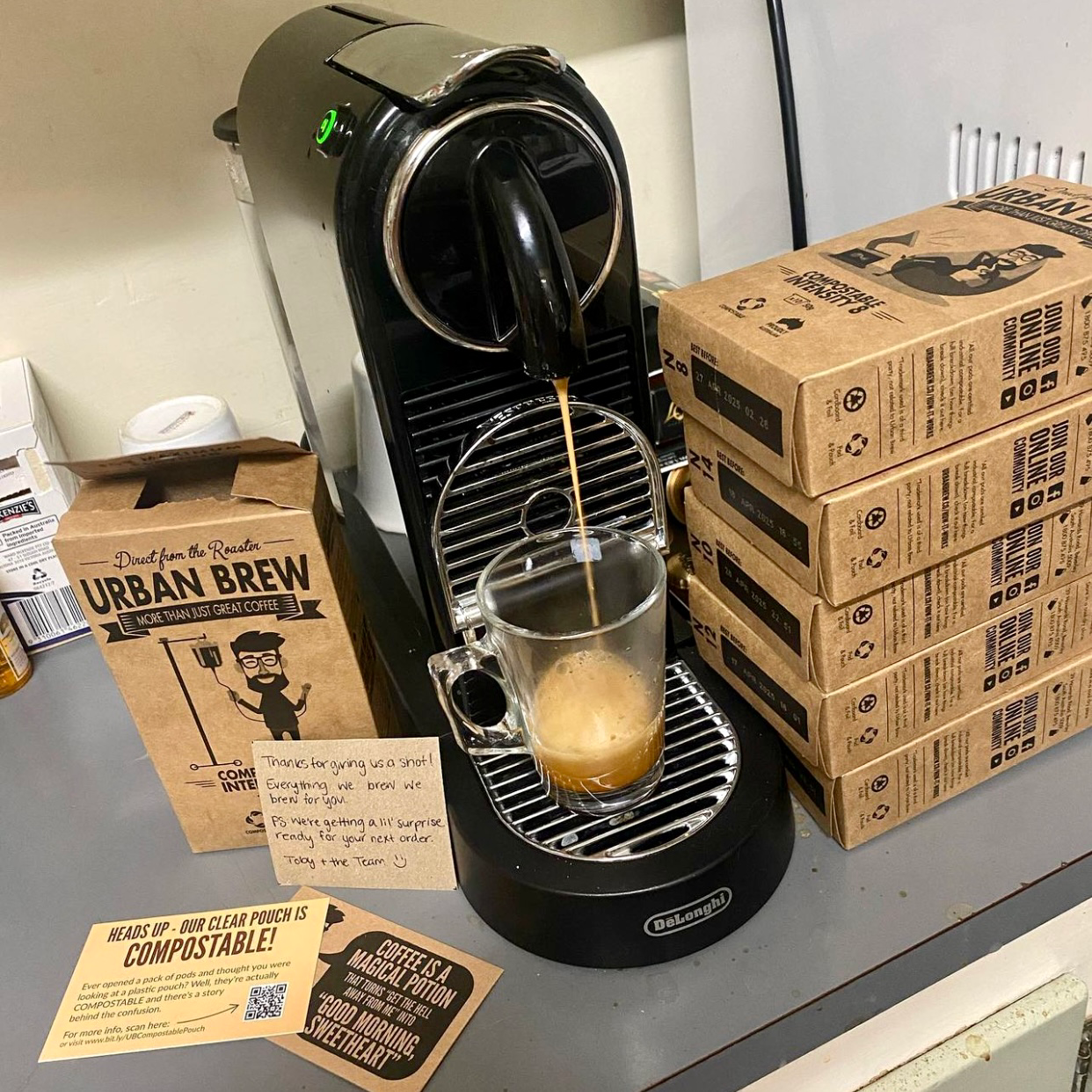 Urban Brew Coffee Facebook ad