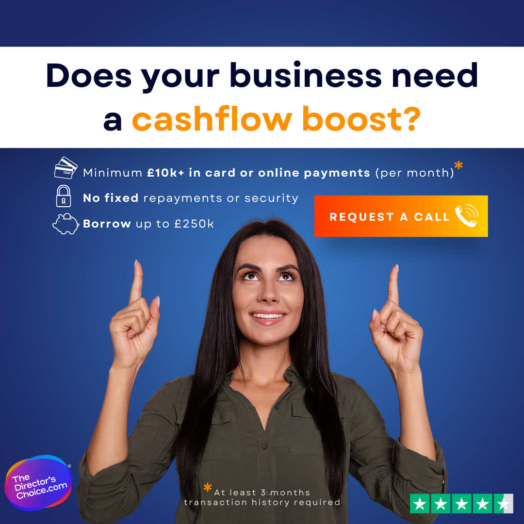 THEDIRECTORSCHOICE.COM Facebook ad: Merchant Cash Advances for small businesses
