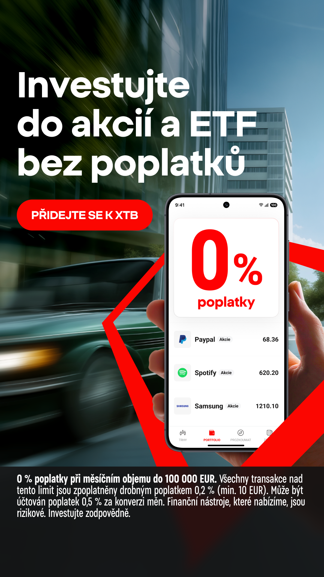 XTB Online Trading Facebook ad