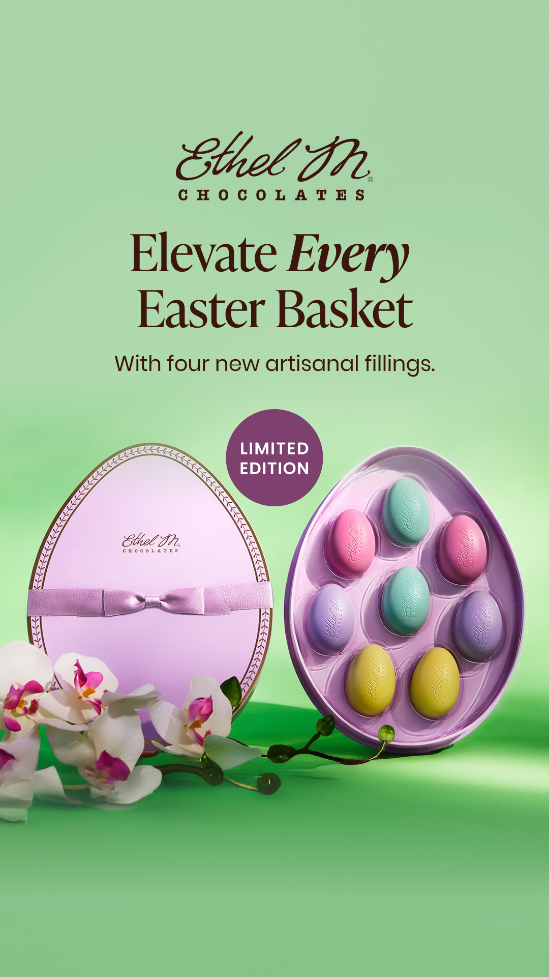 Ethel M Chocolates Facebook ad from Mar 2, 2026