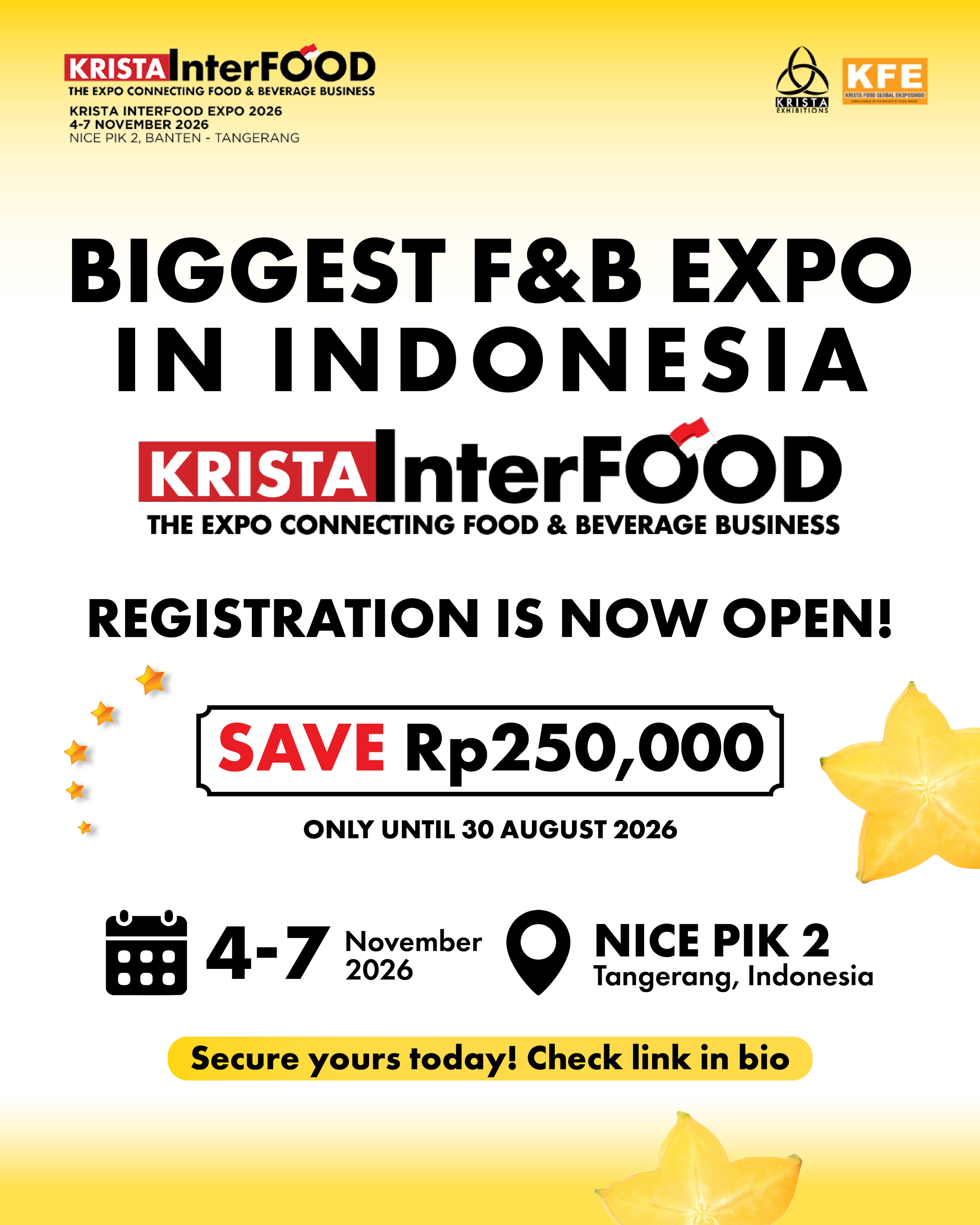Krista Interfood Facebook ad: Visitor Registration KRISTA INTERFOOD 2026