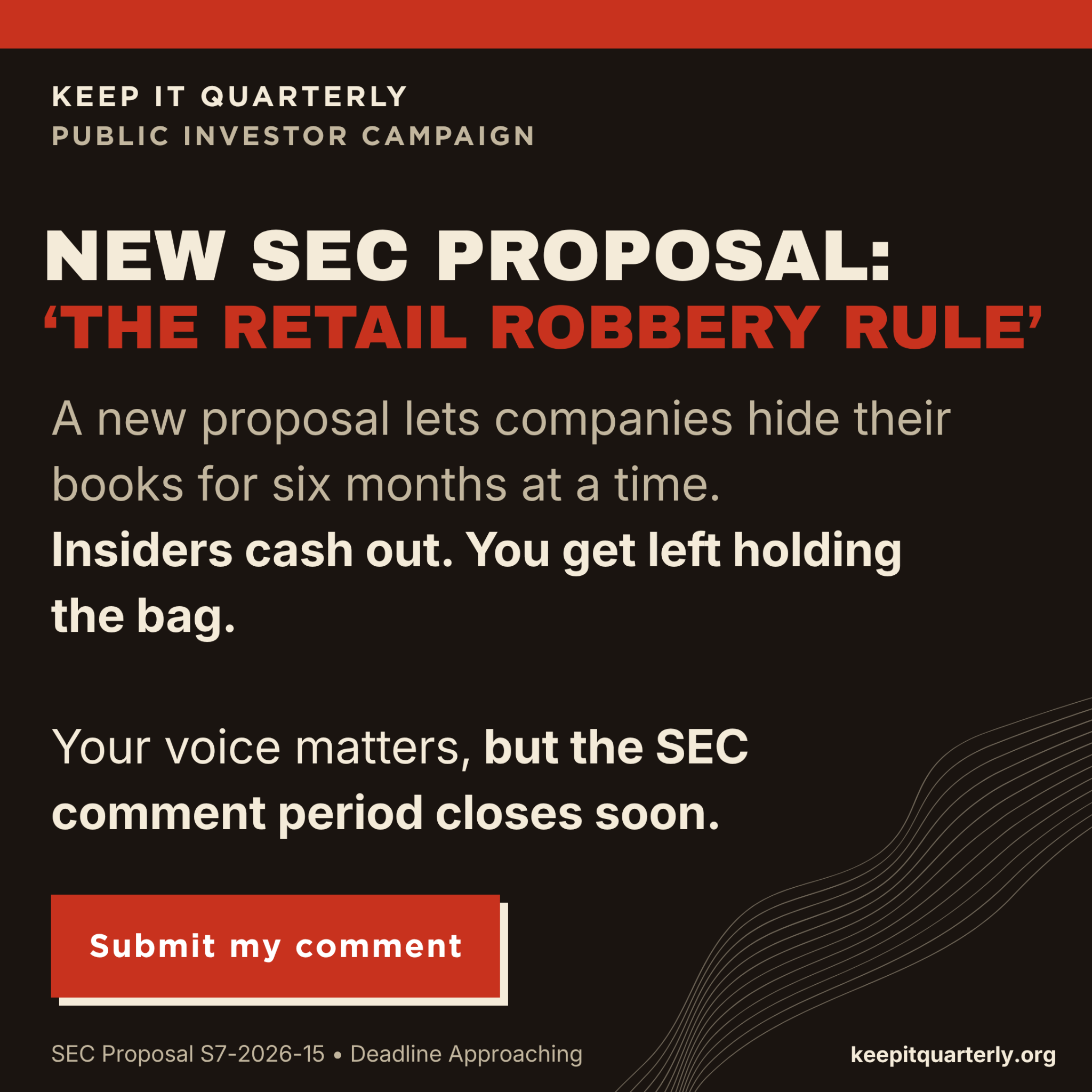 Keep It Quarterly Facebook ad: Stop the Six-Month Blackout