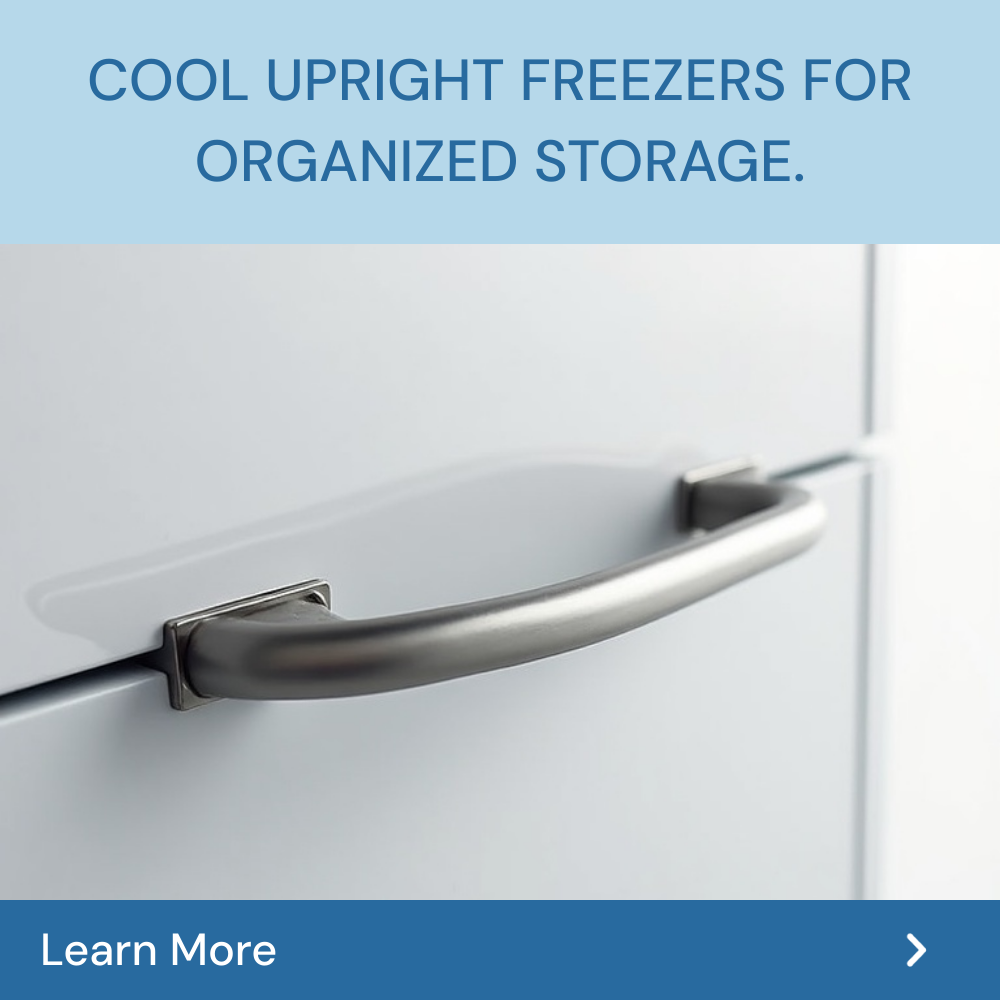 GoSearchable Rhythm Facebook ad: Cool Upright Freezer Ideas For Your Home Storage.