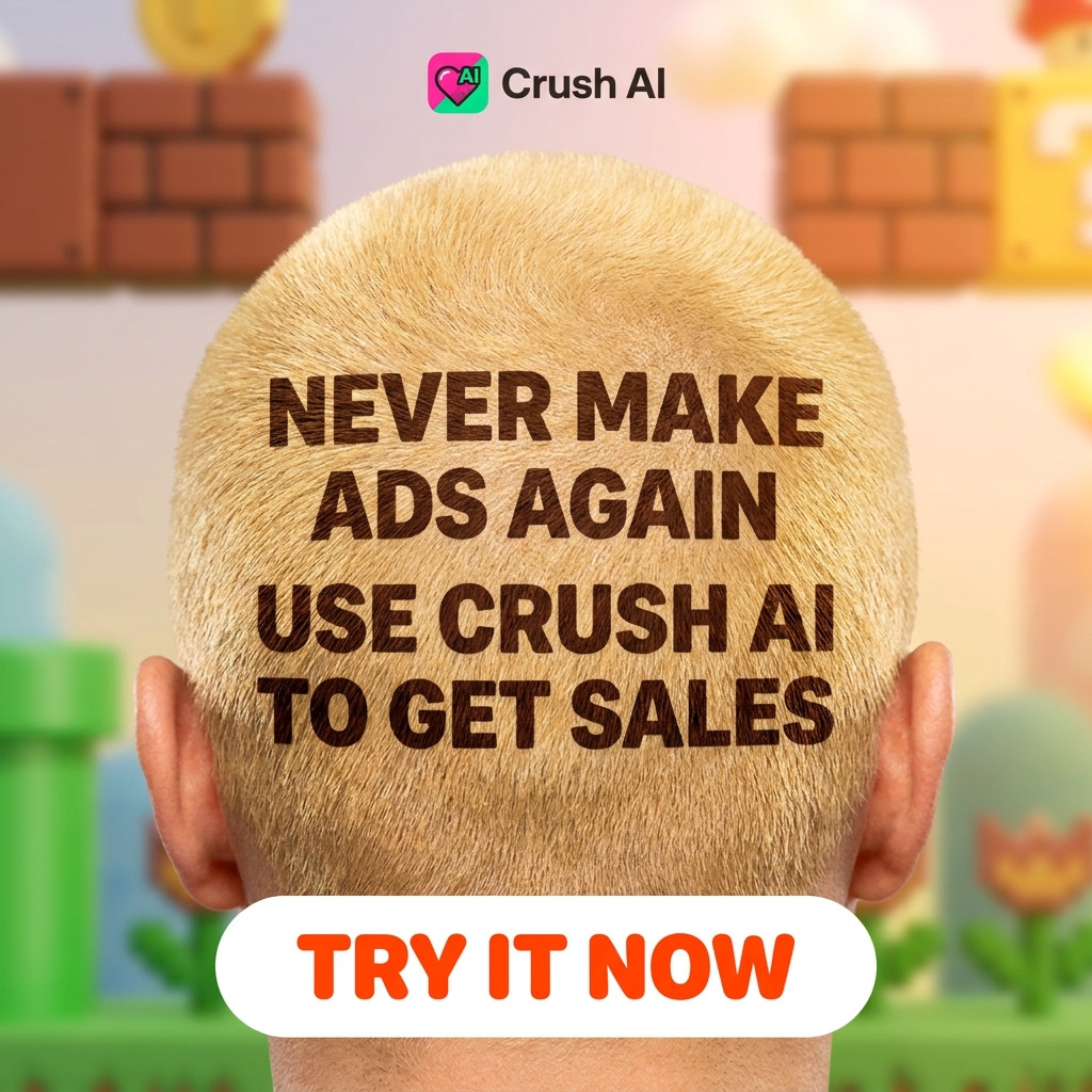 trycrush.ai Facebook ad