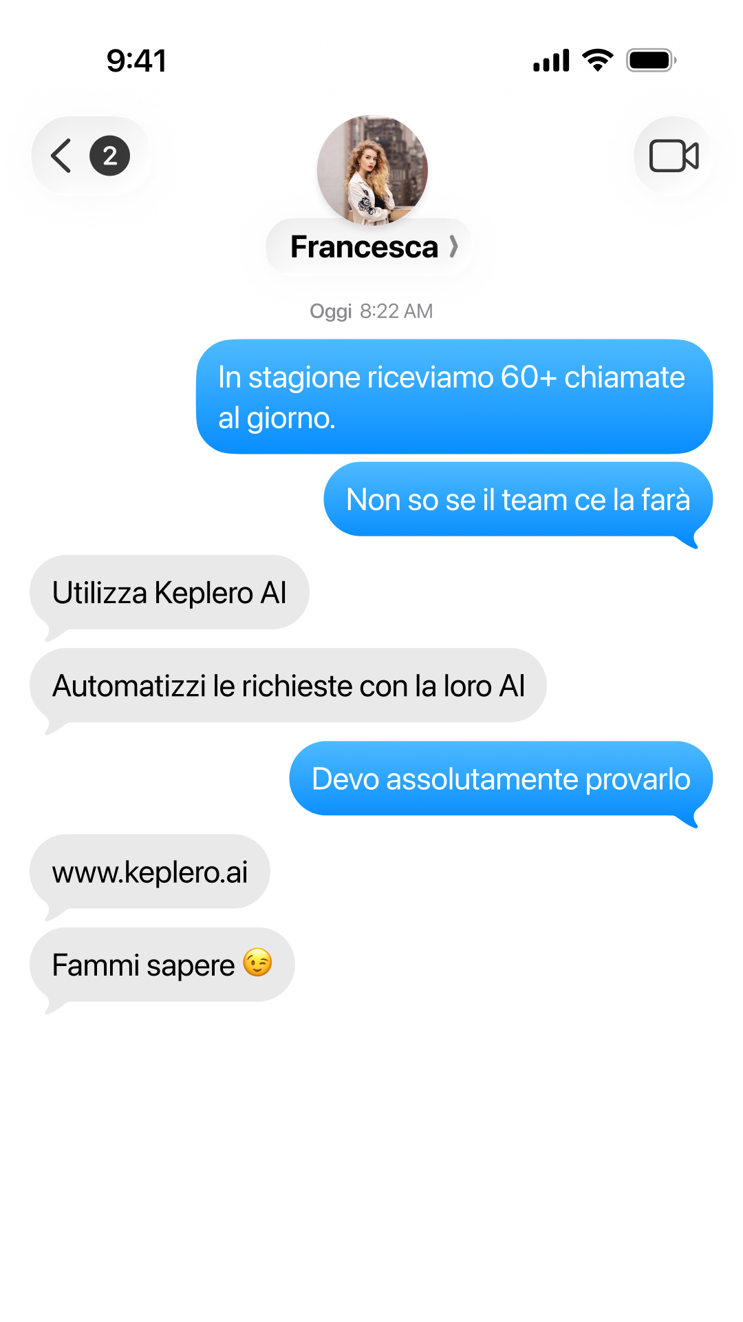 Keplero AI Facebook ad