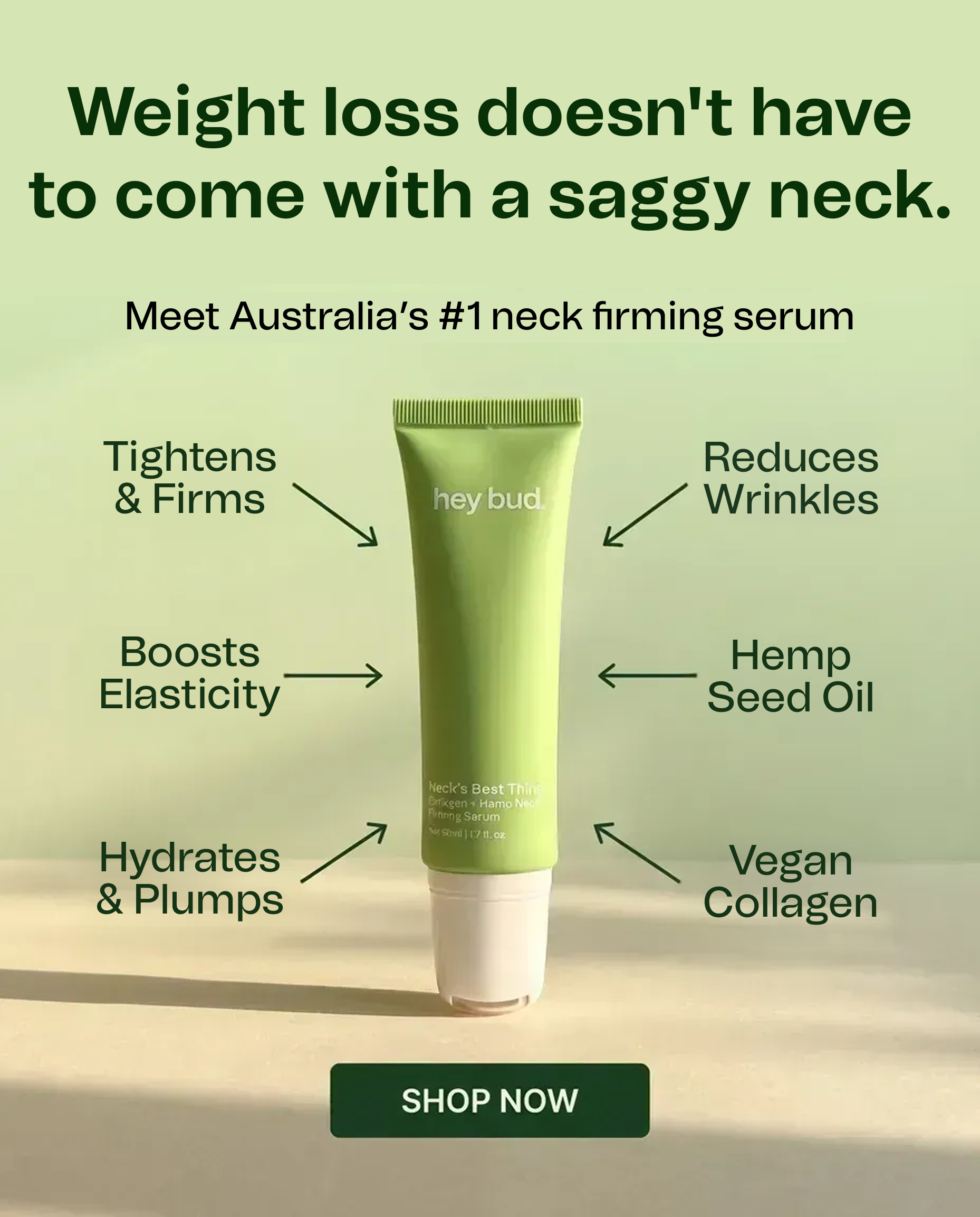 Hey Bud Skincare Facebook ad