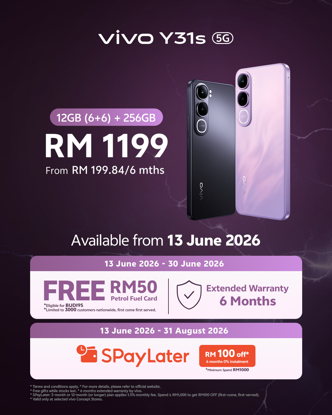 vivo Facebook ad: POWER UP YOUR EVERYDAY WITH vivo Y31s.