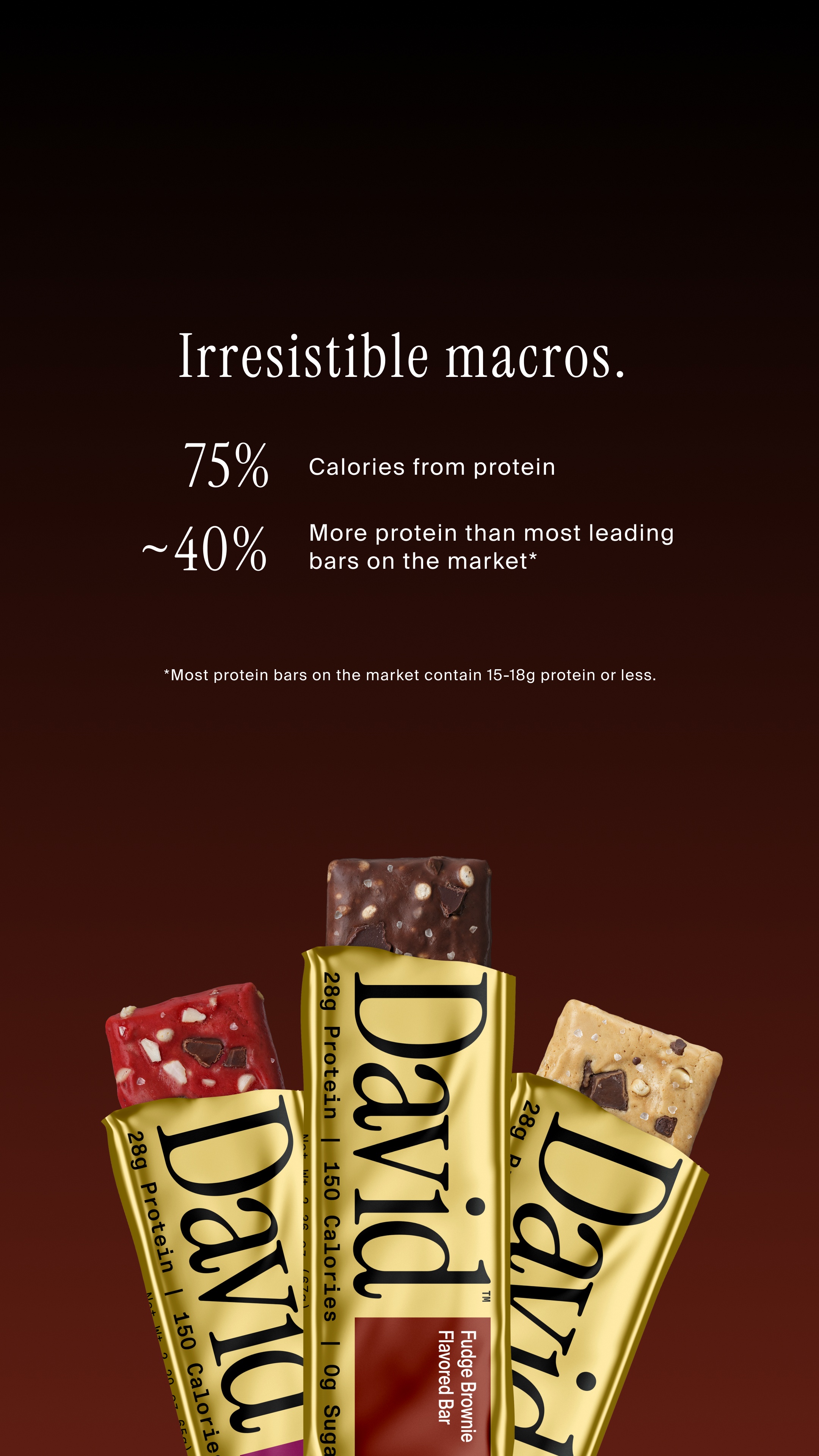 David Protein Facebook ad