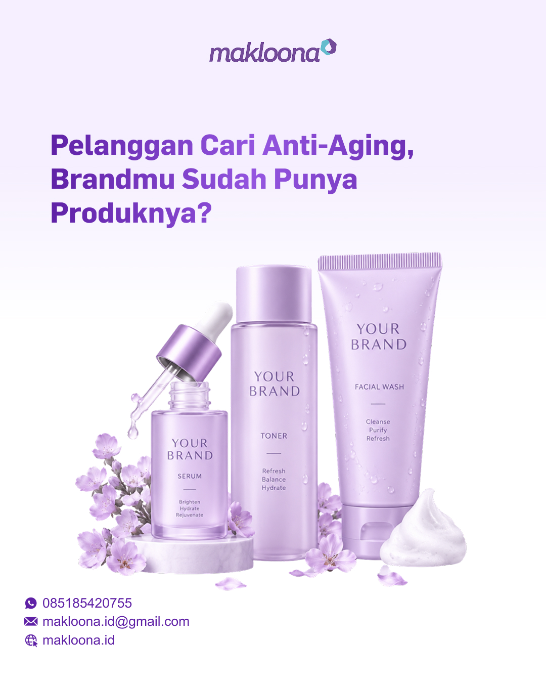 Makloona.id Facebook ad: Anti-aging bukan lagi sekadar tren.