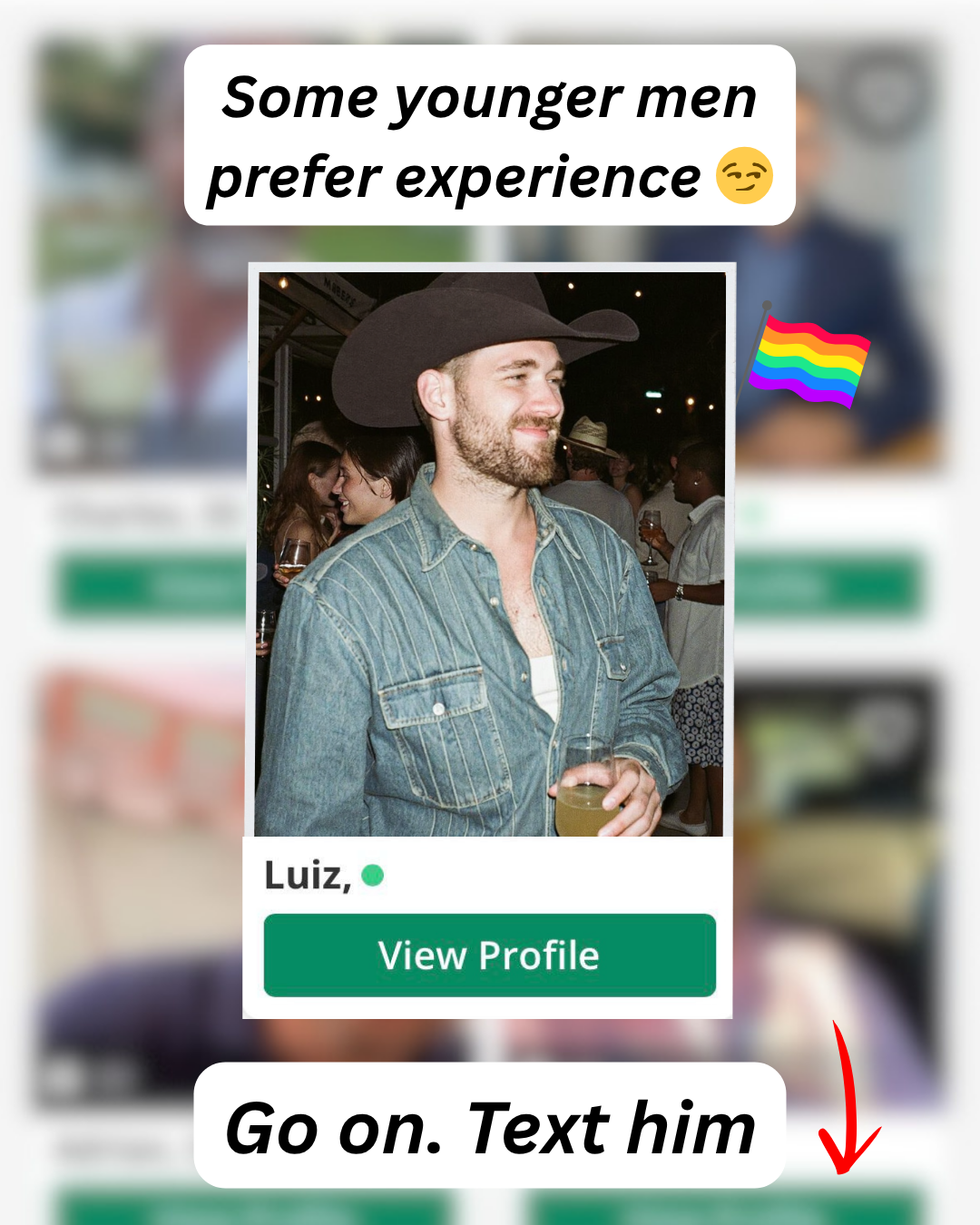 Pride Match Facebook ad