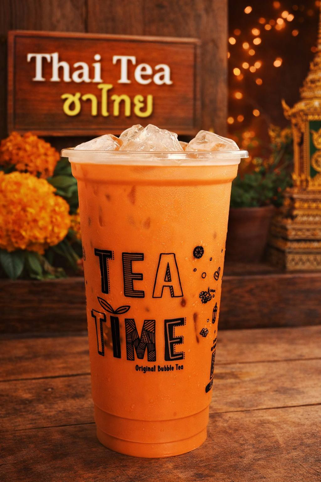 ชานมไข่มุกไต้หวัน Teatime original Facebook ad: ซีรี่. ส้ม YuZu