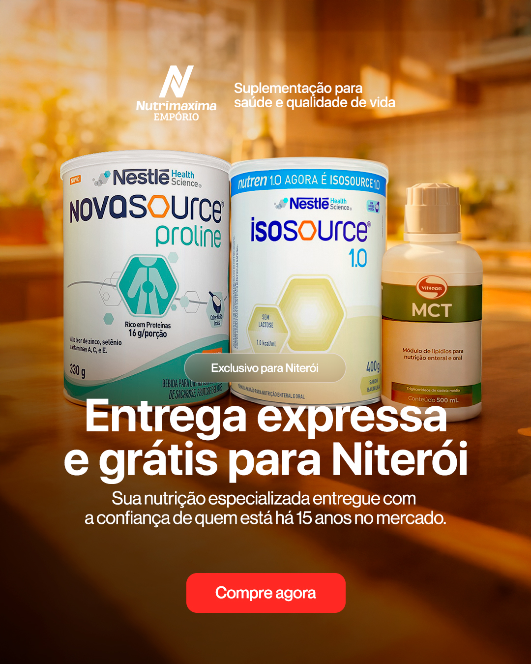 Nutrimaxima Empório Facebook ad: Nutrição Especializada