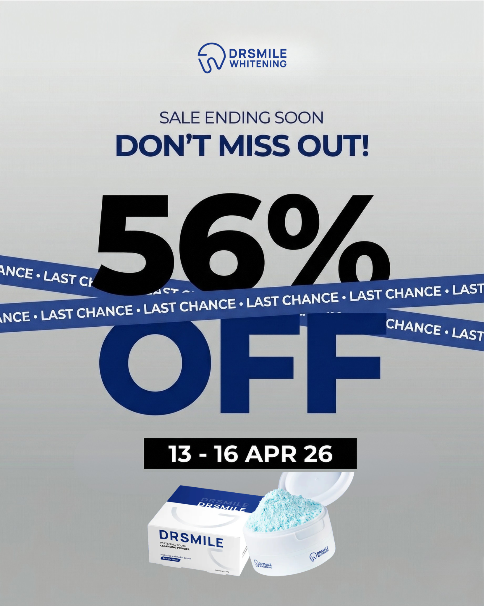 Dr Smile Whitening Solution Facebook ad