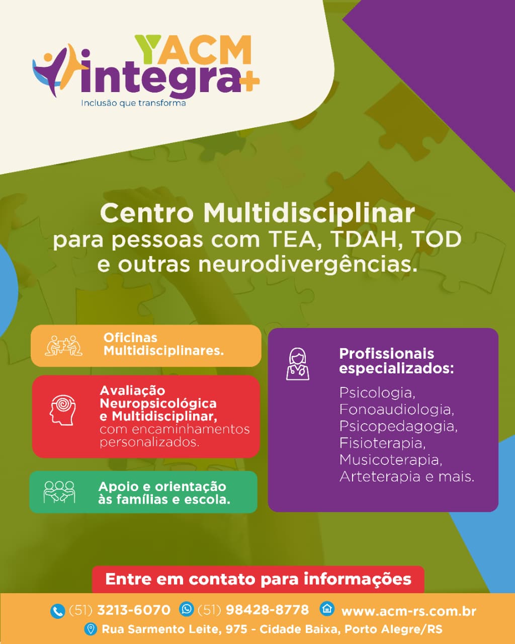 ACM Integra Mais Facebook ad: Converse conosco