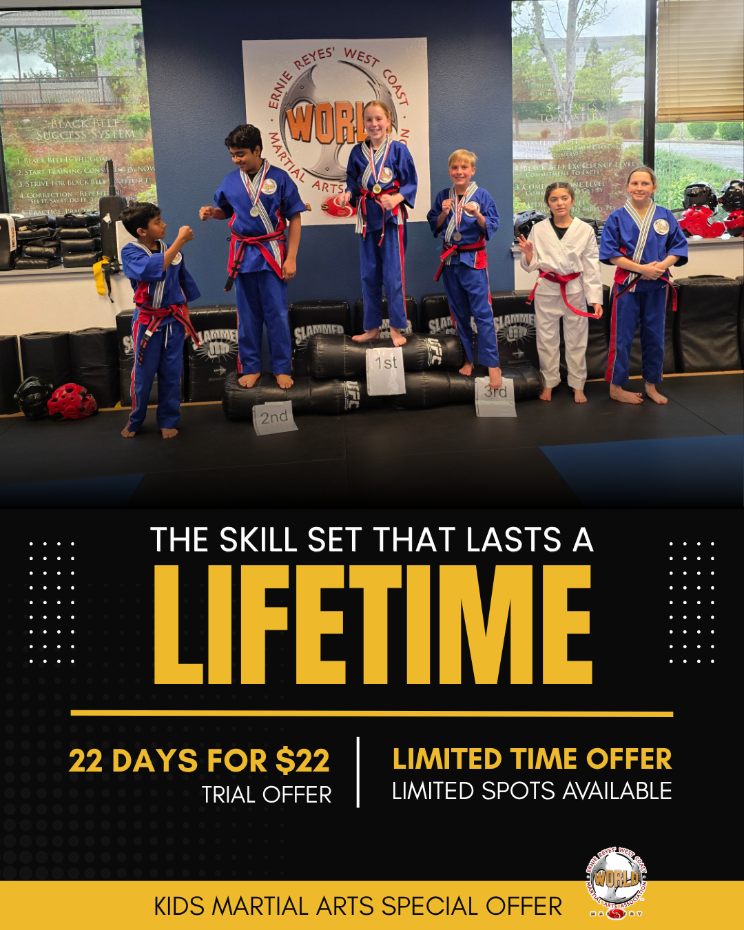 West Coast Martial Arts El Dorado Hills Facebook ad from May 14, 2026