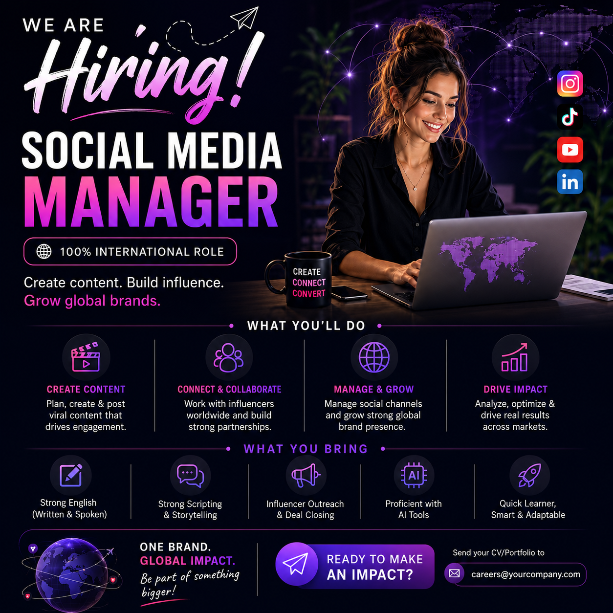 FastX Media Facebook ad: HIRING