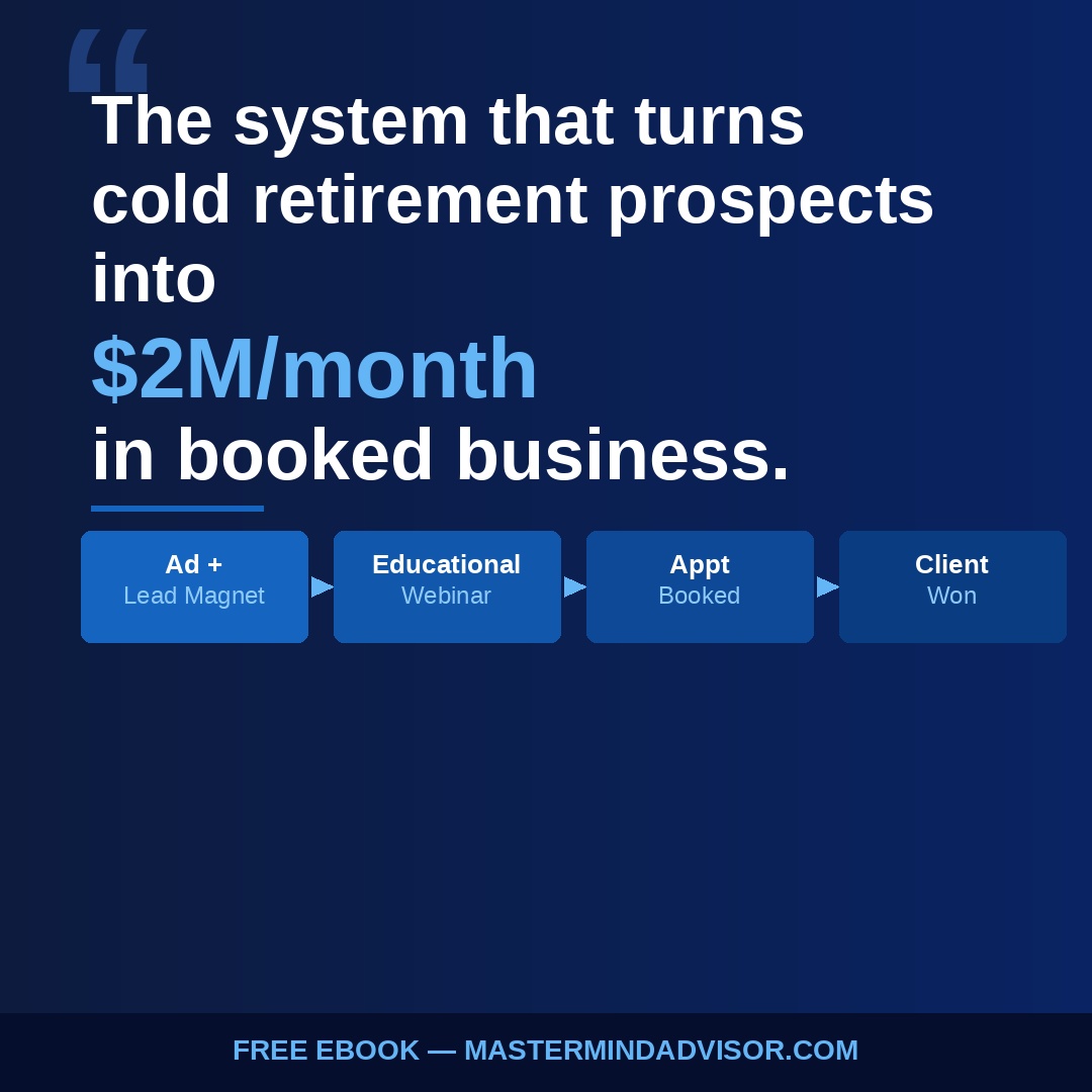Mastermind Advisor Marketing Facebook ad from Jun 29, 2026