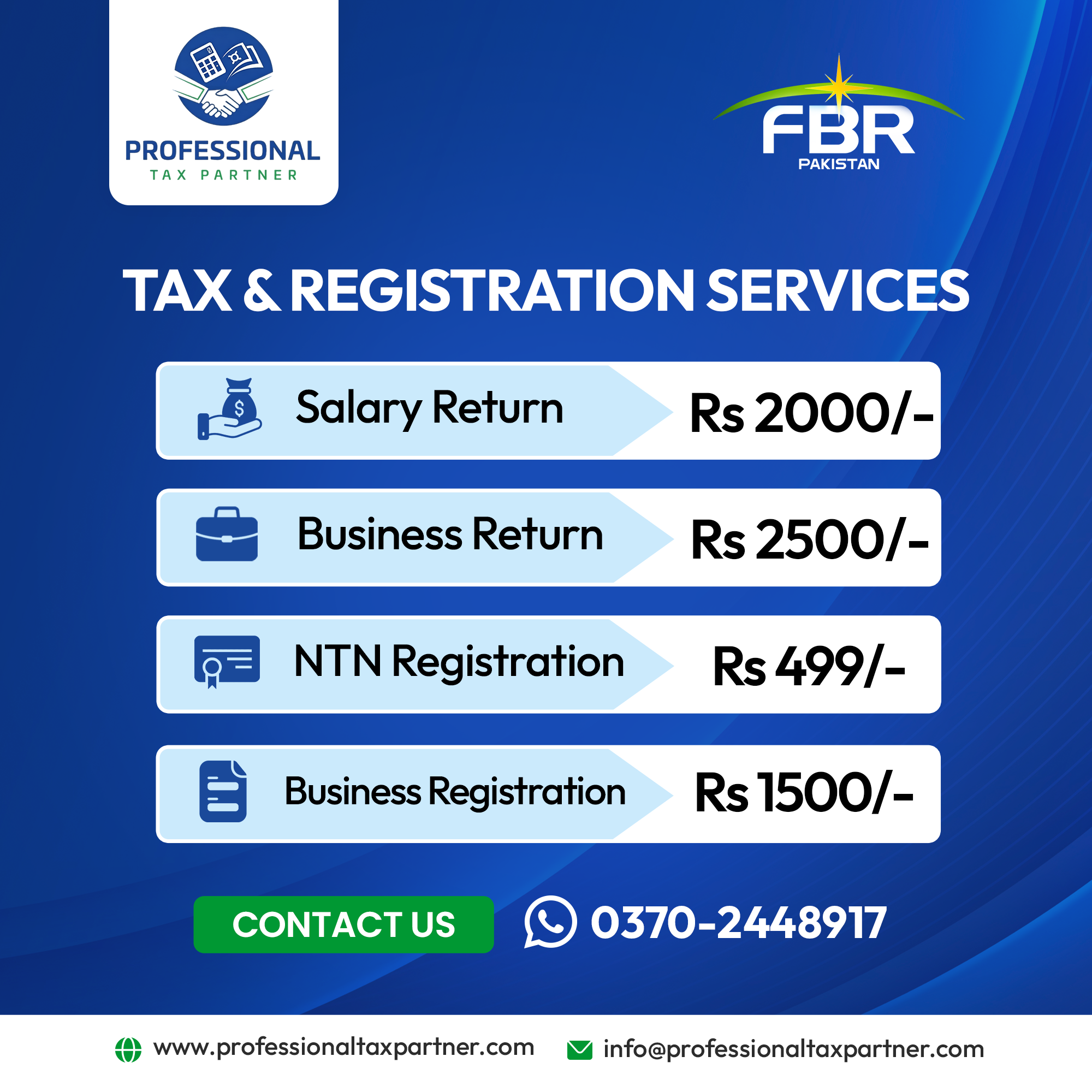 Professional Tax partner & Consultant Facebook ad