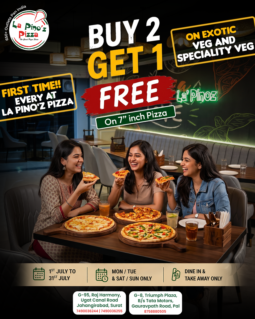Lapinoz pizza Surat Facebook ad: Limited Time Offer