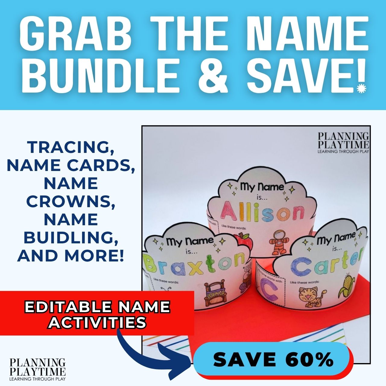 Planning Playtime - Learning Through Play Facebook ad