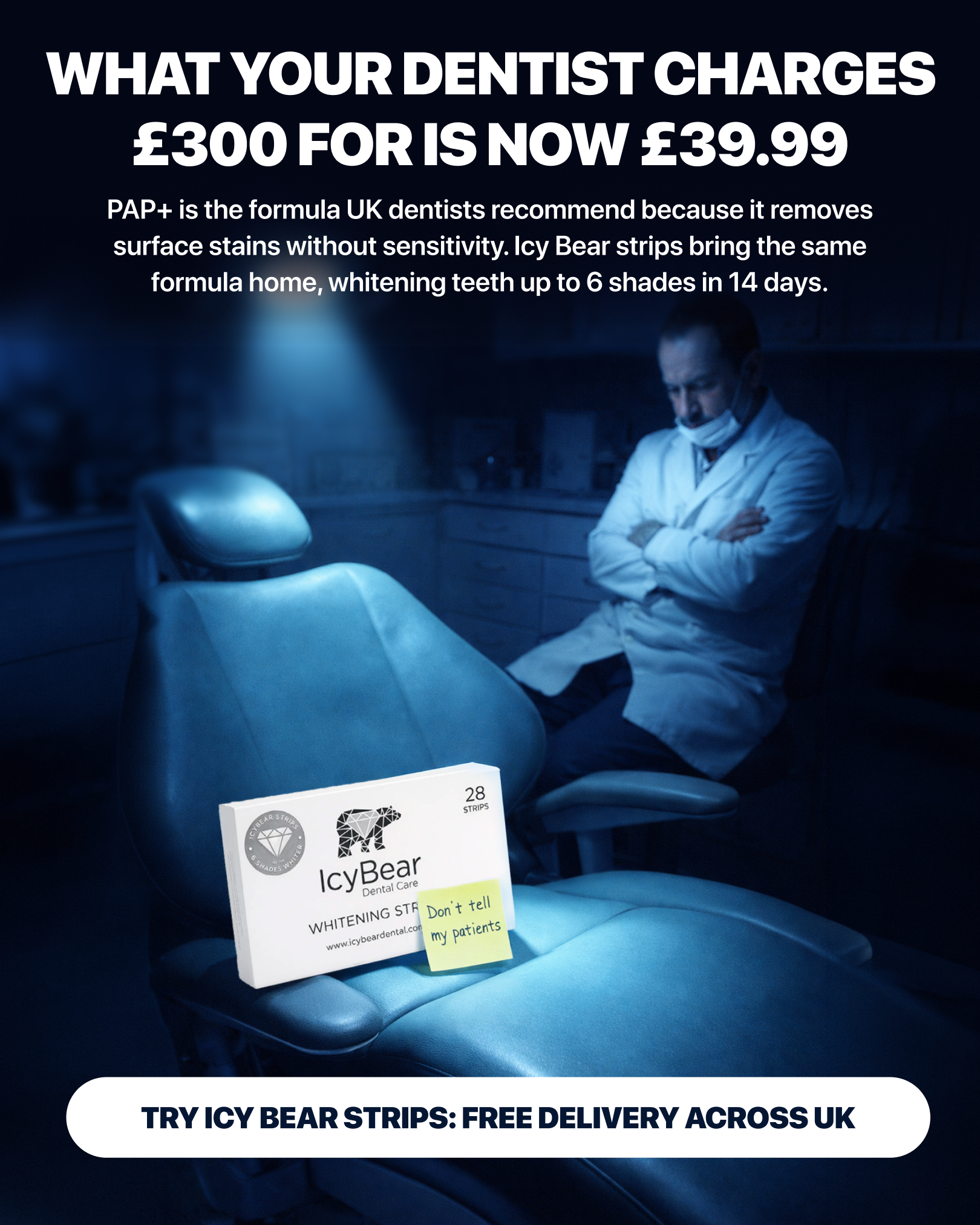 Icy Bear Dental Facebook ad