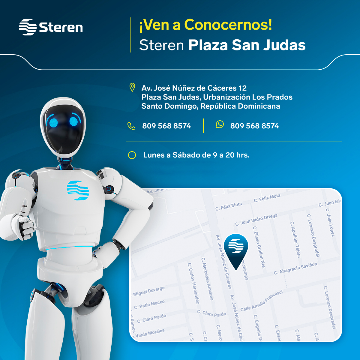 Steren República Dominicana Facebook ad: ¡Visitanos Ya!