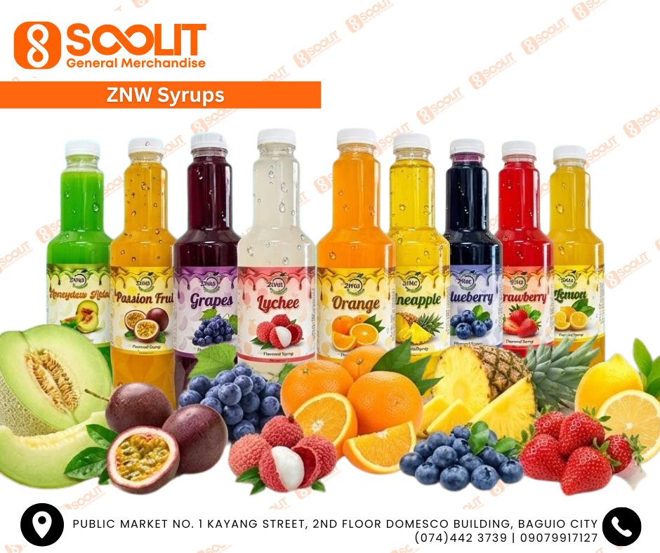 Soolit Facebook ad: ZNW Syrups 1.25L